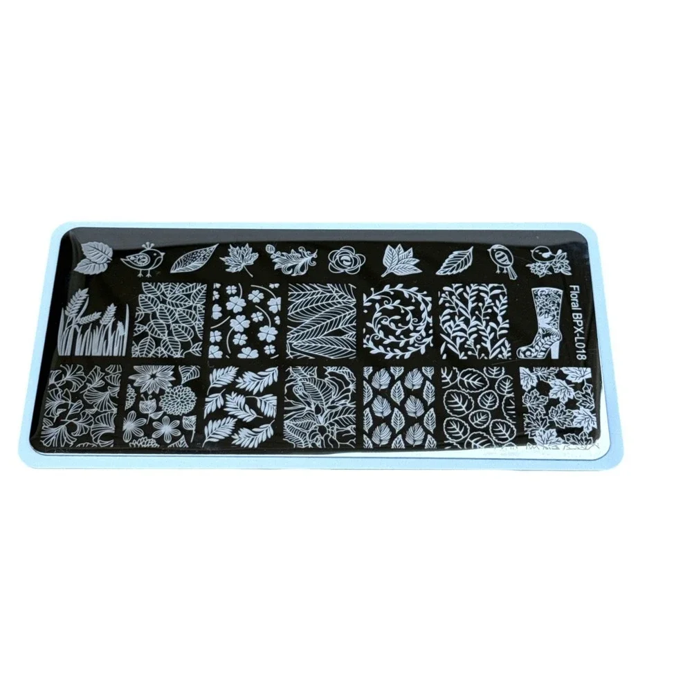Born Pretty Nail Art Stamping Plate Bundle 10pc Floral Lace Christmas Cat BP BPL